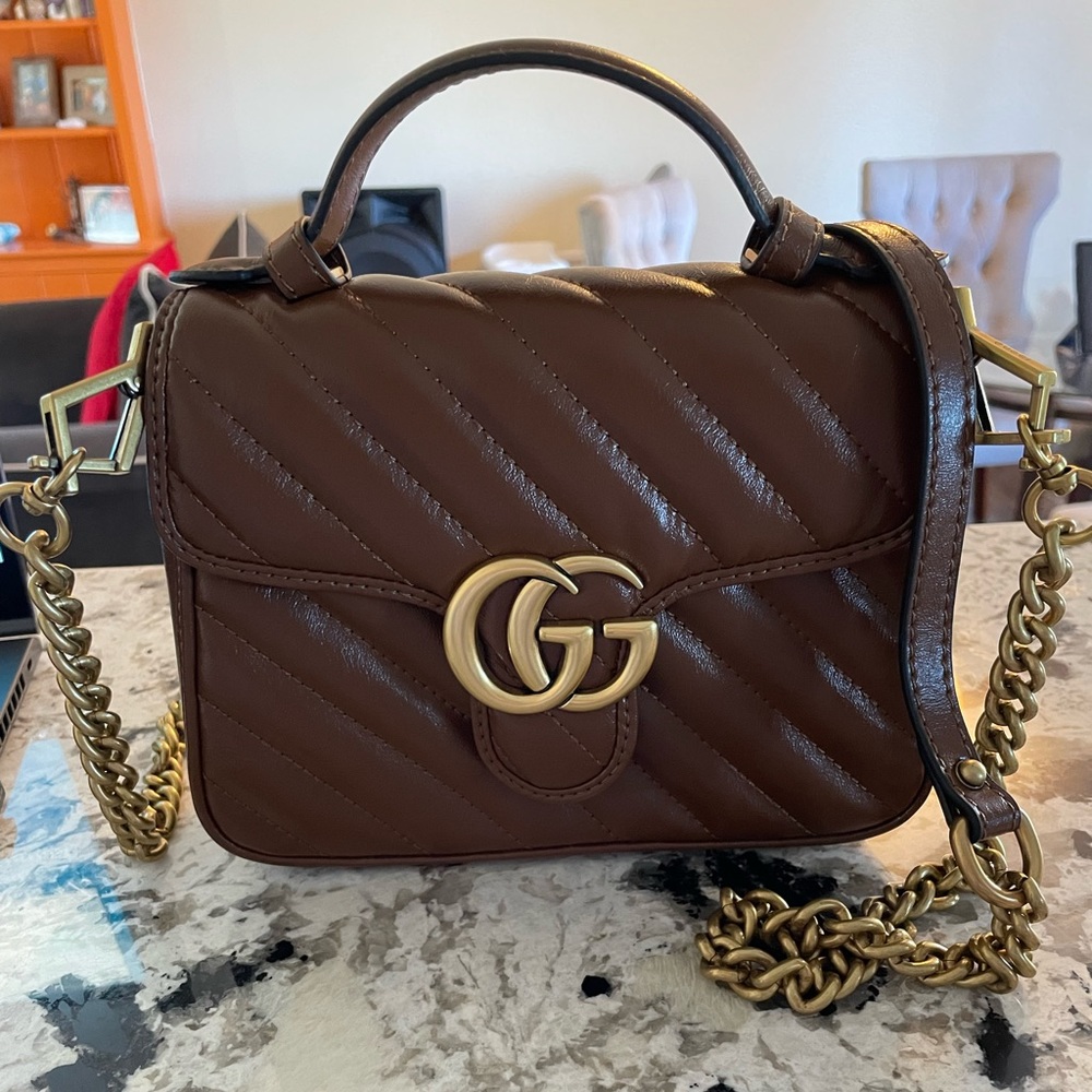 I n s p I r e d.  Brown GG marmont brand new never used
